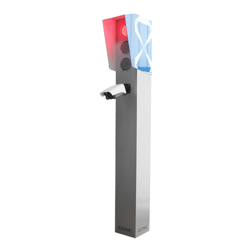 Estrutura de bastidor com semáforo para parque de estacionamento