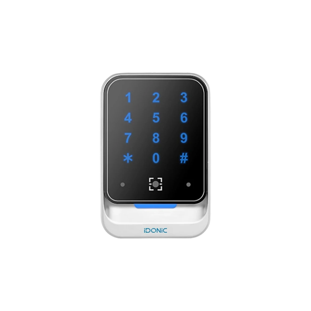 leitor de qr codes, cartões e codigo pin para controlo de acessos